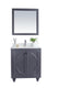 Laviva 313613-30G-PW Odyssey 30" Maple Grey Bathroom Vanity with Pure White Phoenix Stone Countertop