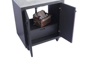 Laviva 313613-30G-PW Odyssey 30" Maple Grey Bathroom Vanity with Pure White Phoenix Stone Countertop - view 4
