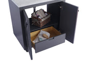 Laviva 313613-30G-PW Odyssey 30" Maple Grey Bathroom Vanity with Pure White Phoenix Stone Countertop - view 5