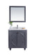 Laviva 313613-30G-WC Odyssey 30" Maple Grey Bathroom Vanity with White Carrara Marble Countertop