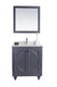 Laviva 313613-30G-WQ Odyssey 30" Maple Grey Bathroom Vanity with White Quartz Countertop