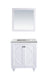 Laviva 313613-30W-MW Odyssey 30" White Bathroom Vanity with Matte White VIVA Stone Countertop