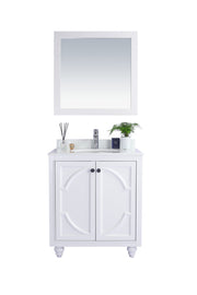 Laviva 313613-30W-PW Odyssey 30" White Bathroom Vanity with Pure White Phoenix Stone Countertop