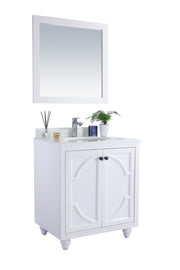 Laviva 313613-30W-PW Odyssey 30" White Bathroom Vanity with Pure White Phoenix Stone Countertop - view 2
