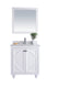 Laviva 313613-30W-WC Odyssey 30" White Bathroom Vanity with White Carrara Marble Countertop