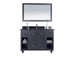 Laviva 313613-48G-BW Odyssey 48" Maple Grey Bathroom Vanity with Black Wood Marble Countertop