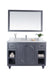 Laviva 313613-48G-WC Odyssey 48" Maple Grey Bathroom Vanity with White Carrara Marble Countertop