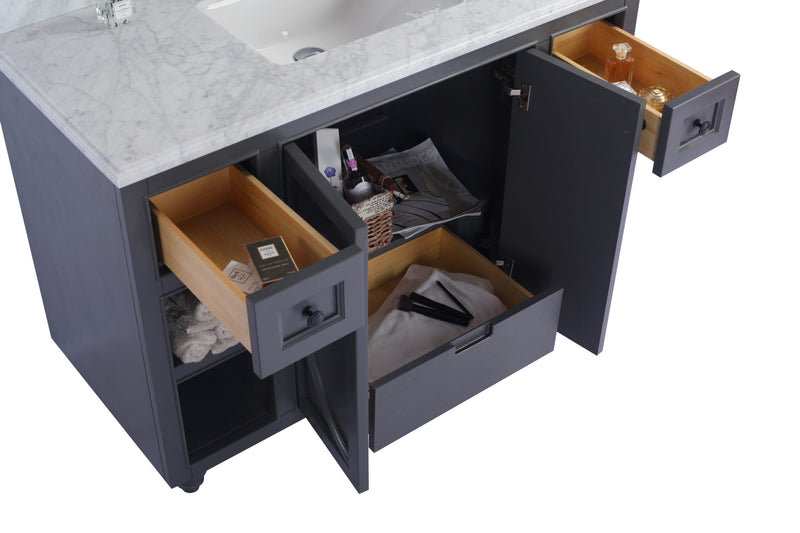 Laviva 313613-48G Odyssey 48" Maple Grey Bathroom Vanity Cabinet