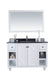 Laviva 313613-48W-BW Odyssey 48" White Bathroom Vanity with Black Wood Marble Countertop