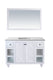 Laviva 313613-48W-MW Odyssey 48" White Bathroom Vanity with Matte White VIVA Stone Countertop