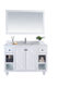 Laviva 313613-48W-WC Odyssey 48" White Bathroom Vanity with White Carrara Marble Countertop