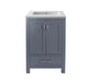 Laviva 313ANG-24G-MW Wilson 24" Grey Bathroom Vanity with Matte White VIVA Stone Countertop