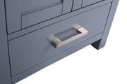 Laviva 313ANG-24G-WS Wilson 24" Grey Bathroom Vanity with White Stripes Marble Countertop - view 9
