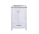 Laviva 313ANG-24W-MW Wilson 24" White Bathroom Vanity with Matte White VIVA Stone Countertop