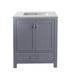 Laviva 313ANG-30G-MW Wilson 30" Grey Bathroom Vanity with Matte White VIVA Stone Countertop