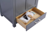 Laviva 313ANG-30G-PW Wilson 30" Grey Bathroom Vanity with Pure White Phoenix Stone Countertop - view 4