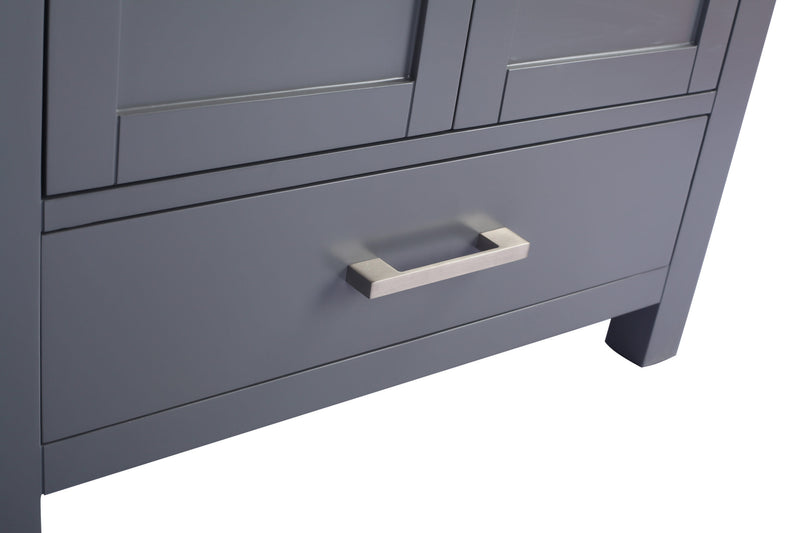 Laviva 313ANG-30G-PW Wilson 30" Grey Bathroom Vanity with Pure White Phoenix Stone Countertop - view 5