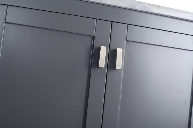 Laviva 313ANG-30G-PW Wilson 30" Grey Bathroom Vanity with Pure White Phoenix Stone Countertop - view 7