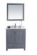 Laviva 313ANG-30G-WQ Wilson 30" Grey Bathroom Vanity with White Quartz Countertop