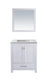 Laviva 313ANG-30W-MW Wilson 30" White Bathroom Vanity with Matte White VIVA Stone Countertop