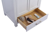 Laviva 313ANG-30W-PW Wilson 30" White Bathroom Vanity with Pure White Phoenix Stone Countertop - view 5