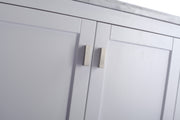 Laviva 313ANG-30W-PW Wilson 30" White Bathroom Vanity with Pure White Phoenix Stone Countertop - view 7