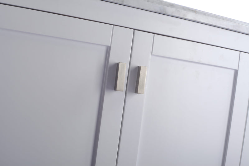 Laviva 313ANG-30W-PW Wilson 30" White Bathroom Vanity with Pure White Phoenix Stone Countertop - view 7