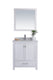 Laviva 313ANG-30W-WC Wilson 30" White Bathroom Vanity with White Carrara Marble Countertop