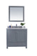 Laviva 313ANG-36G-WS Wilson 36" Grey Bathroom Vanity with White Stripes Marble Countertop