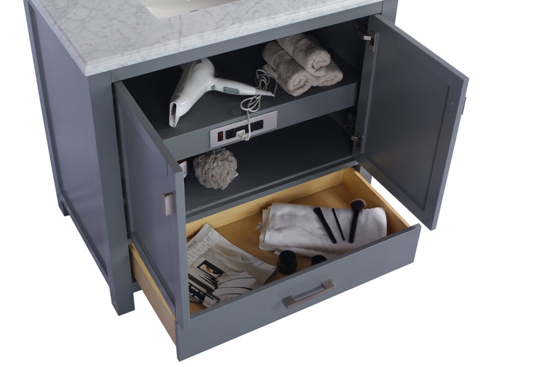 Laviva 313ANG-36G Wilson 36" Grey Bathroom Vanity Cabinet