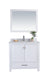 Laviva 313ANG-36W-WC Wilson 36" White Bathroom Vanity with White Carrara Marble Countertop