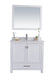 Laviva 313ANG-36W-WQ Wilson 36" White Bathroom Vanity with White Quartz Countertop