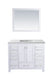 Laviva 313ANG-42W-MW Wilson 42" White Bathroom Vanity with Matte White VIVA Stone Countertop