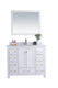 Laviva 313ANG-42W-WC Wilson 42" White Bathroom Vanity with White Carrara Marble Countertop