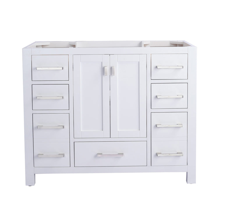 Laviva 313ANG-42W Wilson 42" White Bathroom Vanity Cabinet