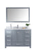 Laviva 313ANG-48G-WC Wilson 48" Grey Bathroom Vanity with White Carrara Marble Countertop