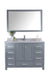 Laviva 313ANG-48G-WS Wilson 48" Grey Bathroom Vanity with White Stripes Marble Countertop