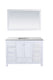 Laviva 313ANG-48W-MW Wilson 48" White Bathroom Vanity with Matte White VIVA Stone Countertop