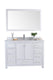 Laviva 313ANG-48W-WC Wilson 48" White Bathroom Vanity with White Carrara Marble Countertop