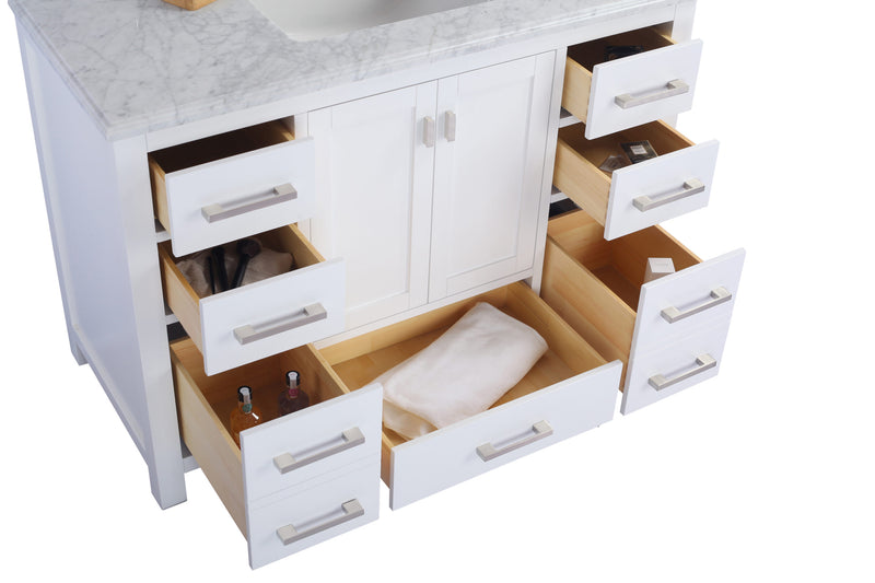 Laviva 313ANG-48W Wilson 48" White Bathroom Vanity Cabinet