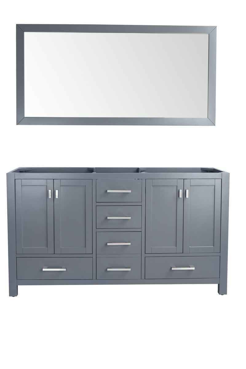 Laviva 313ANG-60G Wilson 60" Grey Double Sink Bathroom Vanity Cabinet