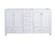 Laviva 313ANG-60W Wilson 60" White Double Sink Bathroom Vanity Cabinet