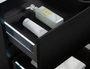 Laviva 313AUR-36MMB-GW Aurora 36" Matte Midnight Black Wall Hung Bathroom Vanity with White Acrylic Countertop - view 5