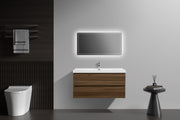 Laviva 313AUR-42SW-GW Aurora 42" Smokey Walnut Wall Hung Bathroom Vanity with White Acrylic Countertop - view 6