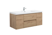 Laviva 313AUR-48SO-GW Aurora 48" Sonoma Oak Wall Hung Bathroom Vanity