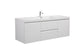 Laviva 313AUR-60CGPW-GW Aurora 60" Glossy Polar White Wall Hung Single Sink Bathroom Vanity