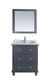 Laviva 313DVN-30G-WC Luna 30" Maple Grey Bathroom Vanity with White Carrara Marble Countertop