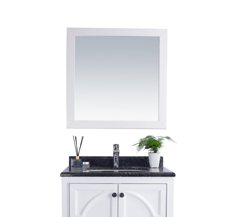 Laviva 313FF-3030W Sterling 30" Framed Square White Mirror