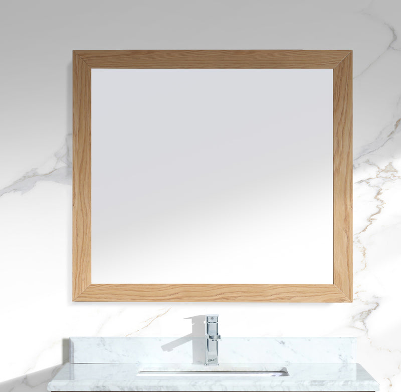 Laviva 313FF-3630CO Sterling 36" Framed Rectangular California White Oak Mirror