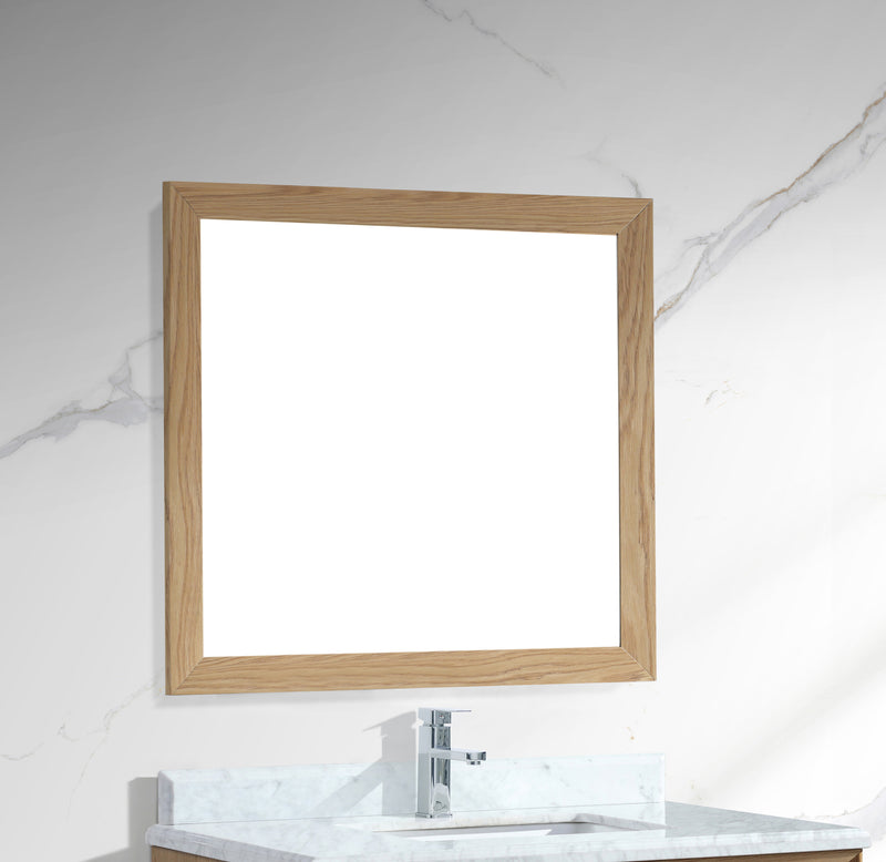 Laviva 313FF-3630CO Sterling 36" Framed Rectangular California White Oak Mirror